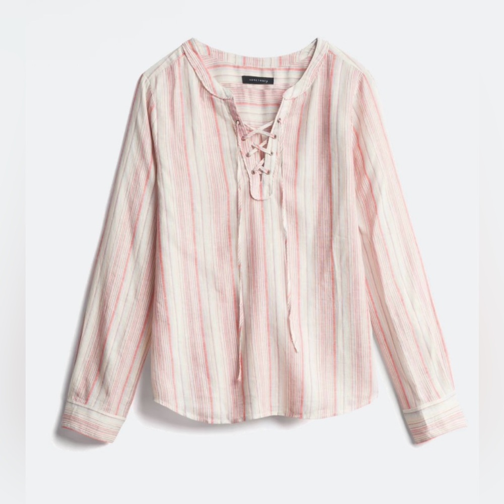 Women’s Lace Up Blouse